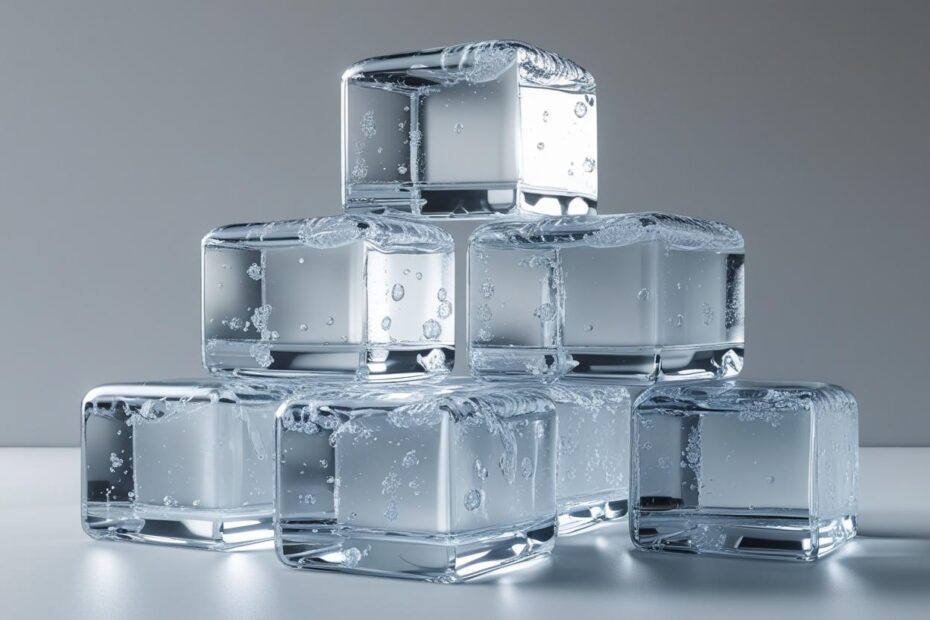 A-stack-of-ice-cubes